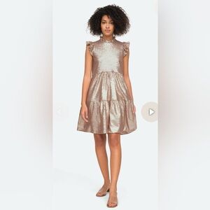 Sea New York Selina Dress In Rose Gold